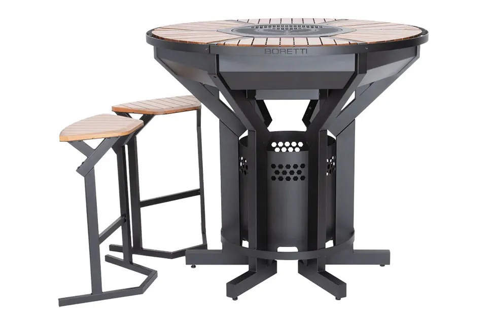Boretti | Focolare Houtskool Barbecue Tuintafel
